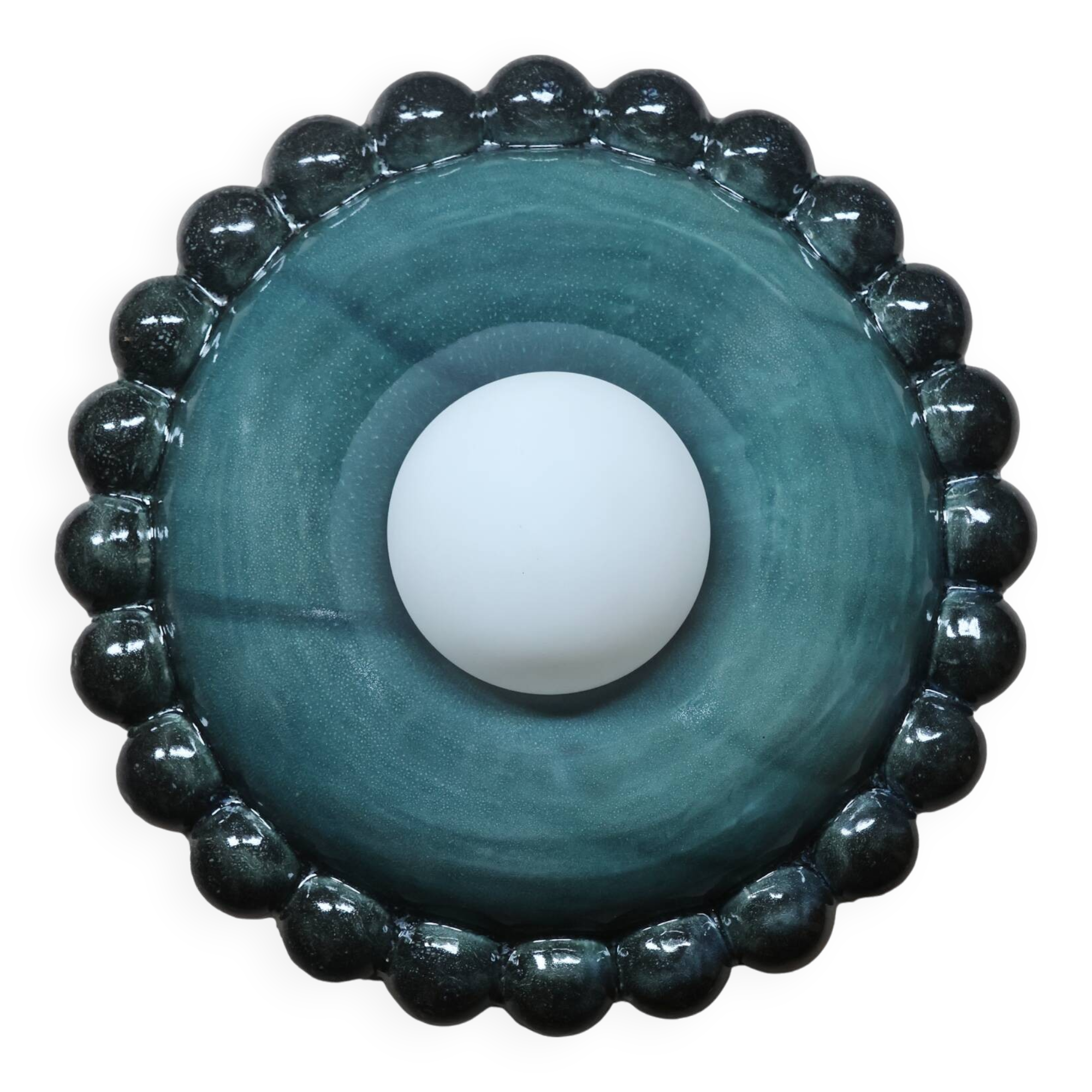 Luna Tall Blue Tena Wall Lamp