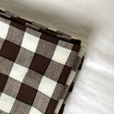 Bistro napkin, brown checks