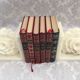 Pair of vintage alabaster bookends decor flower 1970