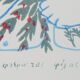 Alekos FASSIANOS: Olympic Games, Athlete with branches and dove, Signed lithograph