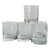 5 whiskey glasses - water.