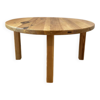 Brutalist solid pine coffee table