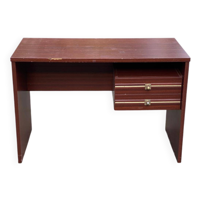 Bureau scandinave vintage style Gauthier bateau 1980 en bois