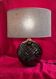 Lampe 70s boule ceram avec liseret h42x35 elec ok verifier
