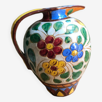 Vase italien céramique terre cuite art nouveau