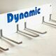 Vintage white metal wall trade coat rack