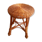 Tabouret osier rotin