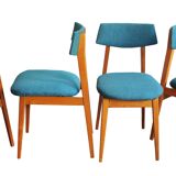 Set of Four 1960's Scandinavian Mid Century Chairs