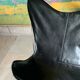 Folding chair style aa stainless steel and imitation leather