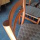 6 Scandinavian chairs wood and rope period 1960