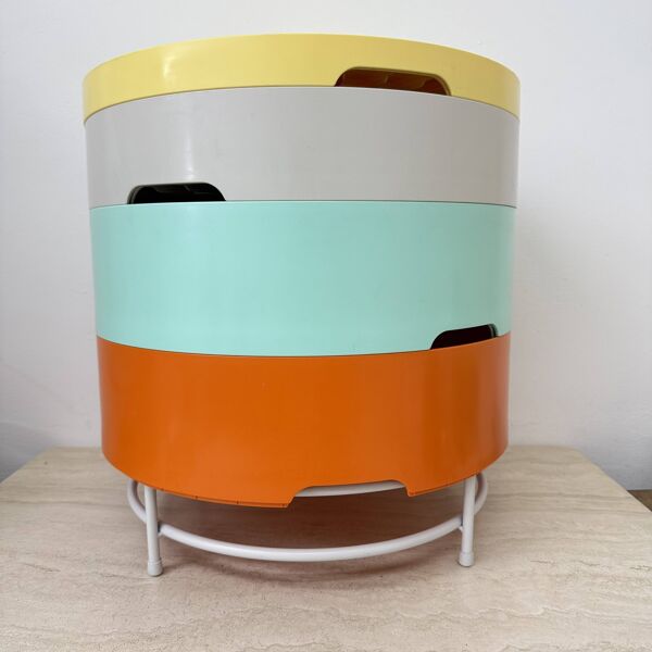 Table d'appoint vintage modulable Ikea par Richards Brill et A. Williams