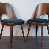 Set de 4 chaises en Noyer Oswald Haerdtl 1955
