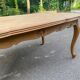 Table à manger extensible Louis XV bois massif chêne et marqueterie 250cm
