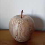Turned wooden apple