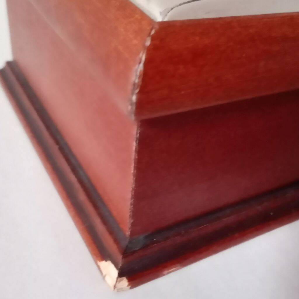 Italian Zeta Studio D'Arte Silver wooden Box w/ Sterling Silver Top