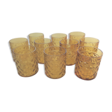 10 vintage "pineapple" glasses