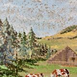 Oil painting of a mountain landscape – Didier TERME (1952)