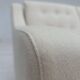1970s, 3-seater Danish sofa, beige/white furniture wool, teak wood legs.