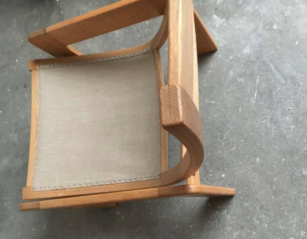 Vintage lounge chair set in Swedish beech by Yngve Ekström for Swedese, 1970s.