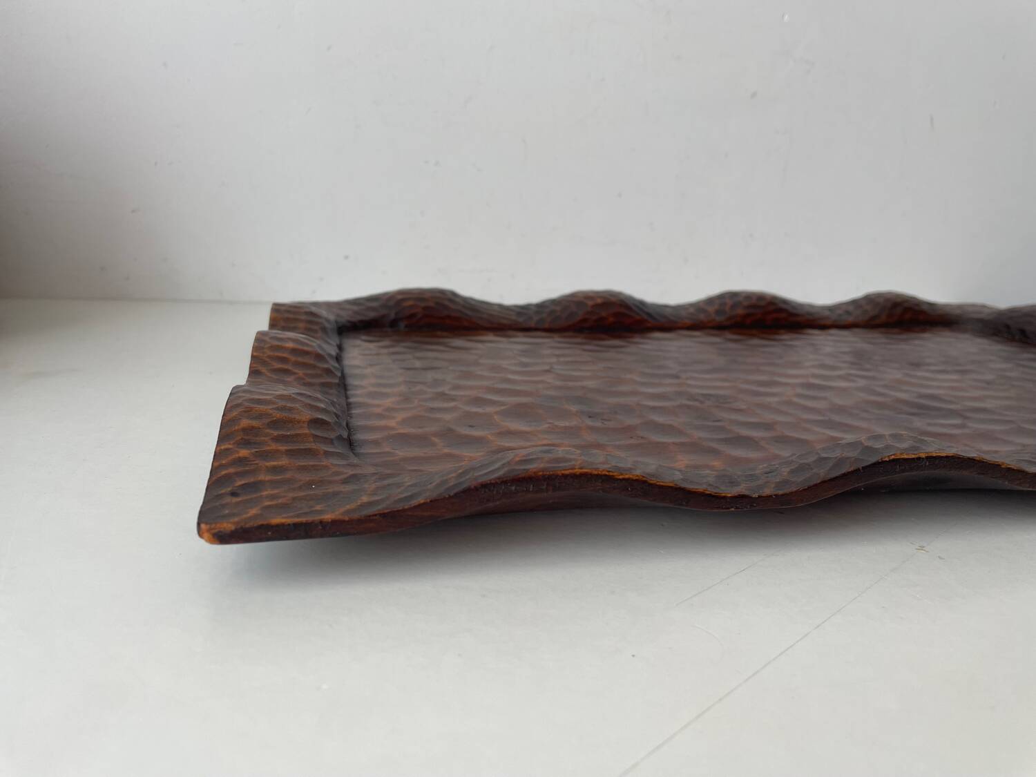 Brutalist wooden tray