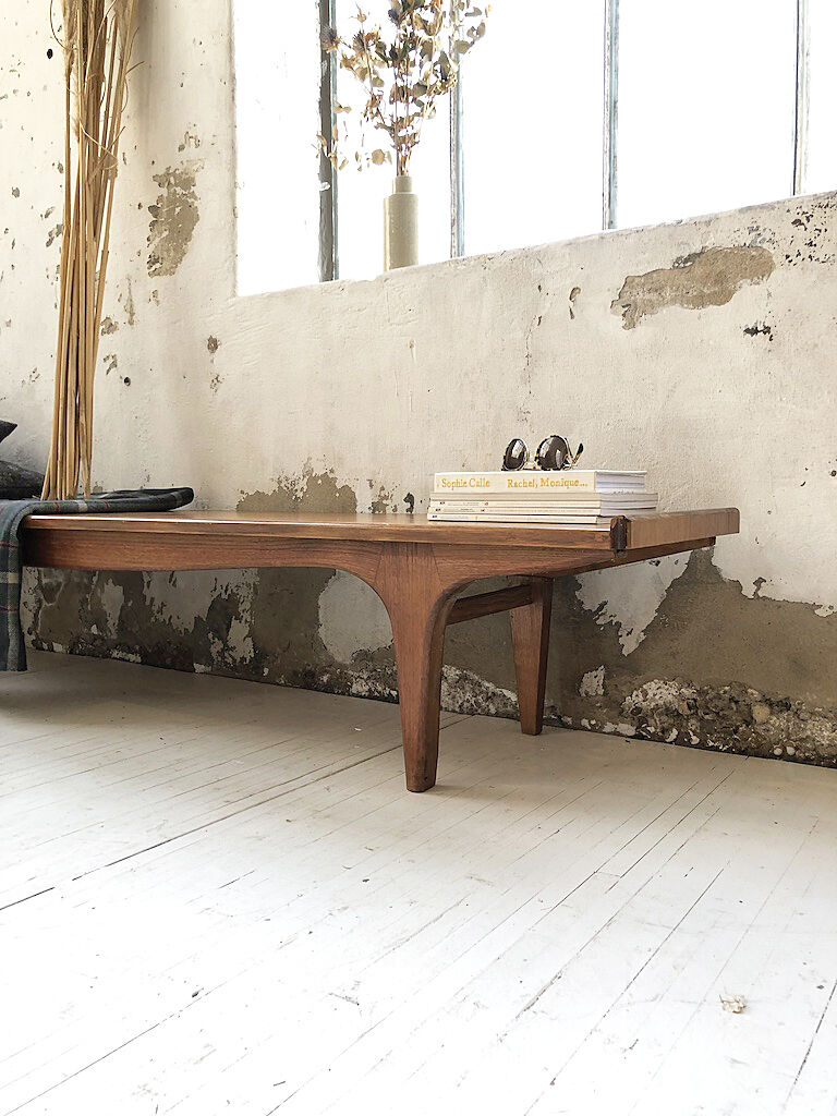 Scandinavian teak bench