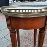 Gueridon side table old marble top vintage xxeme