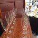 Service of 12 Baccarat champagne flutes.