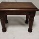 Small solid oak footrest