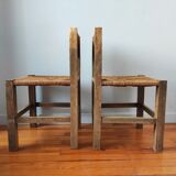 Vintage brutalist chairs 1950