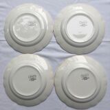 4 Digoin Sarreguemines model Bernadette dessert plates