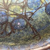 Large studio pottery bowl in modern mid-century Danish style by Bangholm, 1960s.