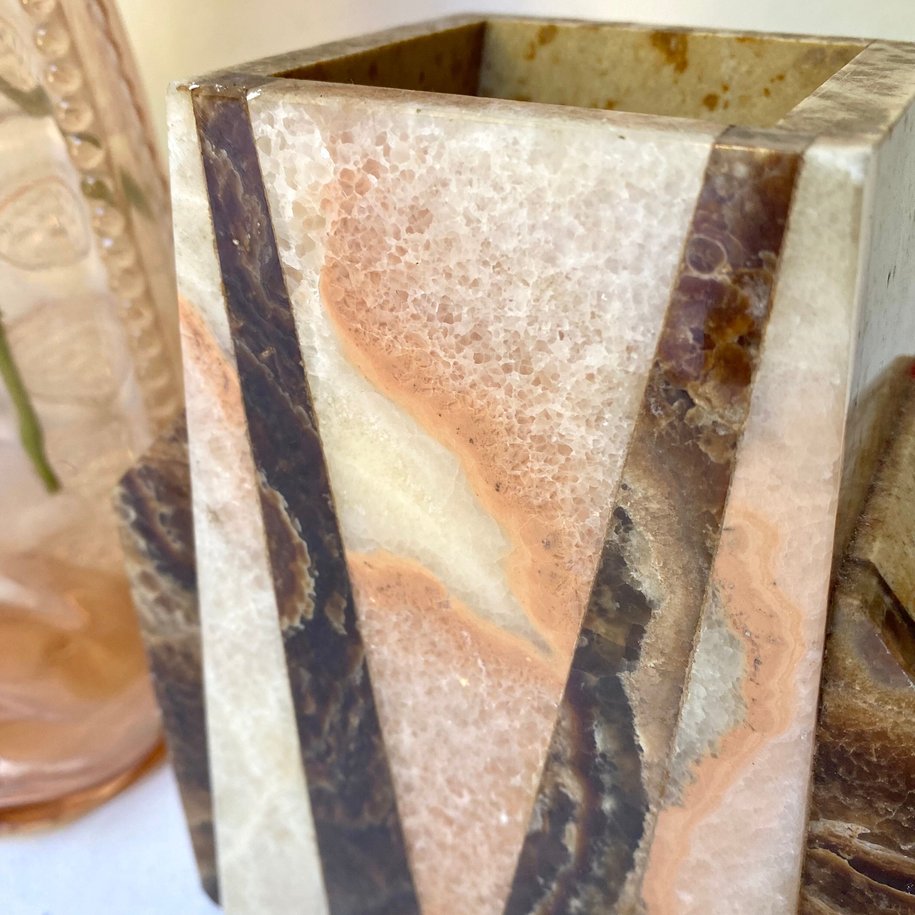 Marble cassolettes art deco