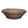 Large old wicker bowl, straw and bramble, woven bowl, rustic.