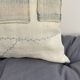 Cushion in old canvas Kilim style