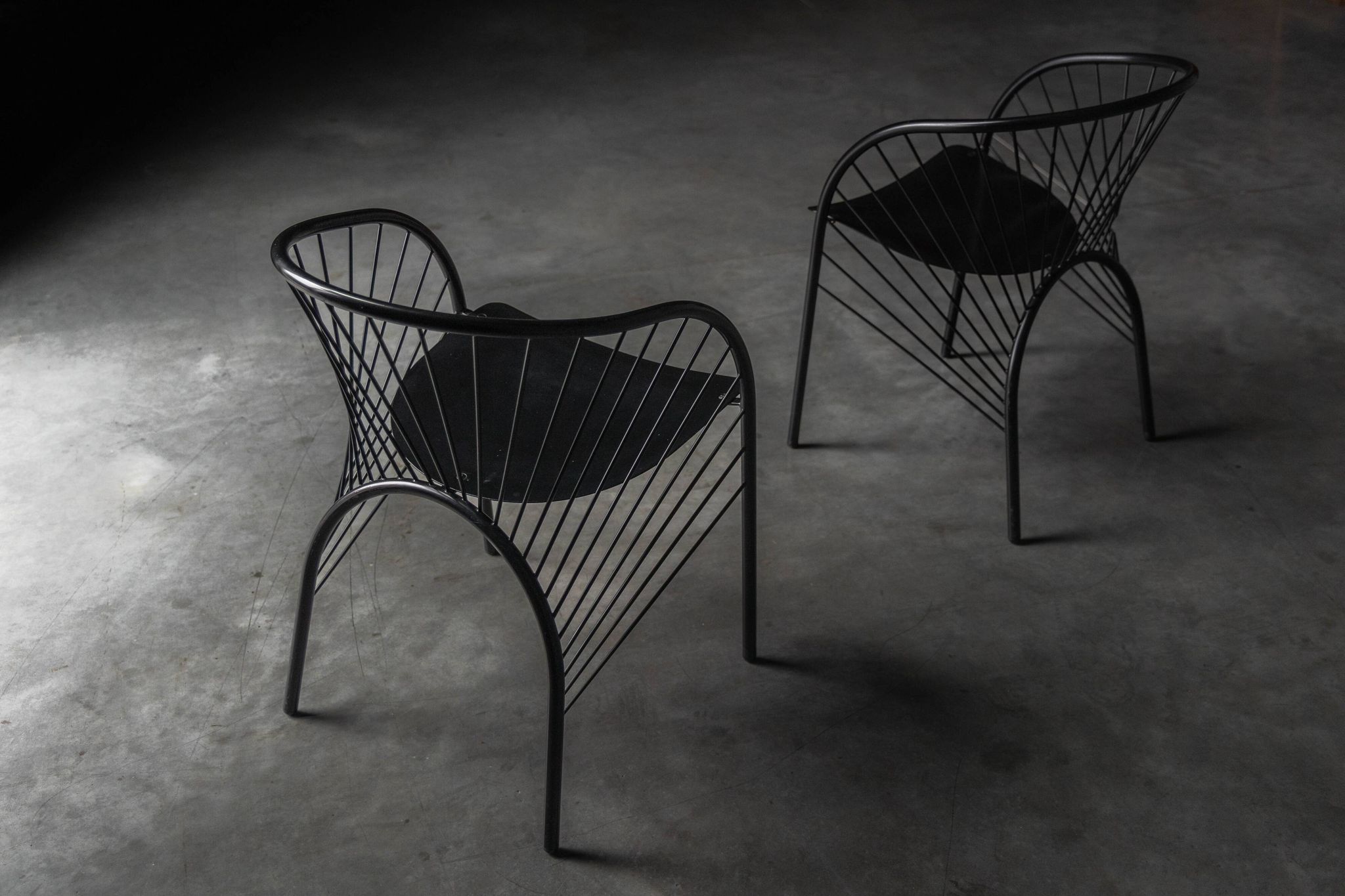 "Lizzie" chairs by Regis Portier for Paolo Pallucco, Italy, 1980s