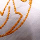 Doily or table path or center of table embroidered around 1970