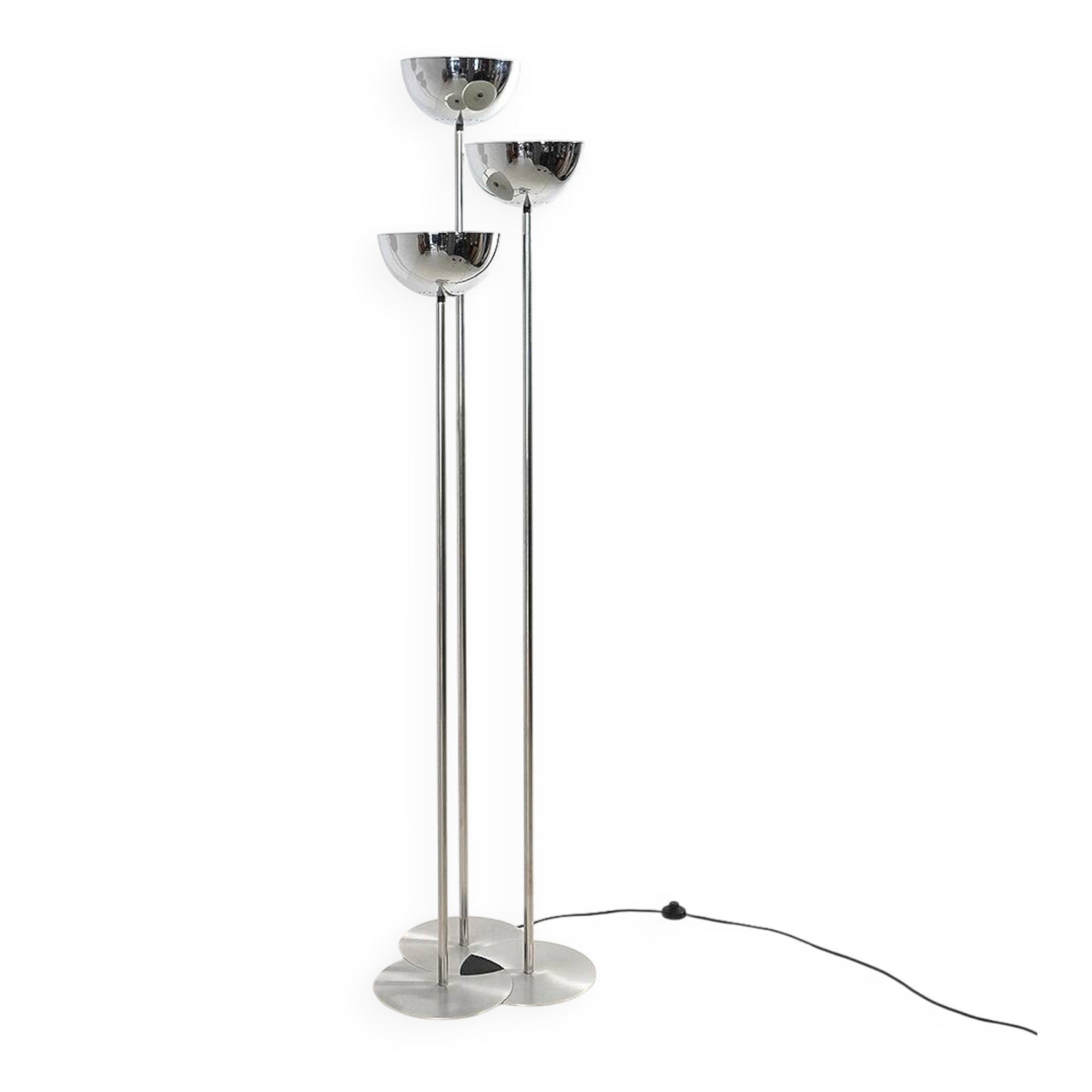 Lampe sur pied à 3 branches Lamperti, années 1970