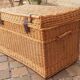 Rattan storage trunk late nineteenth century