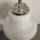 Space age pendant lamp in white opaline from the 70s