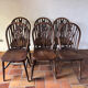 6 chaises Windsor Wheelback en châtaignier, XIXe siècle