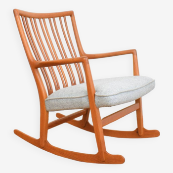 Oak ML33 Rocking Chair by Hans J. Wegner for A/S Mikael Laursen, 1950s