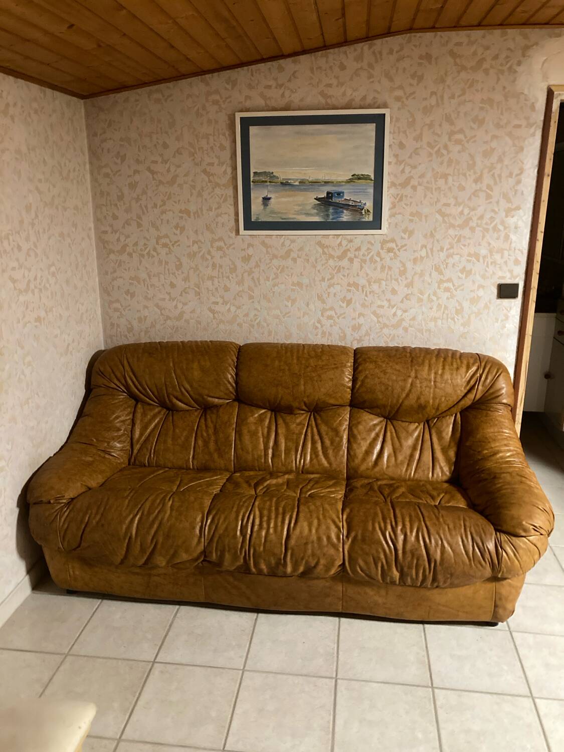 Vintage leather sofa