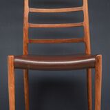 Niels O Moller's series of 5 chairs in Rio rosewood