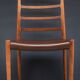 Serie de 5 chaises de Niels O Moller en palissandre de Rio