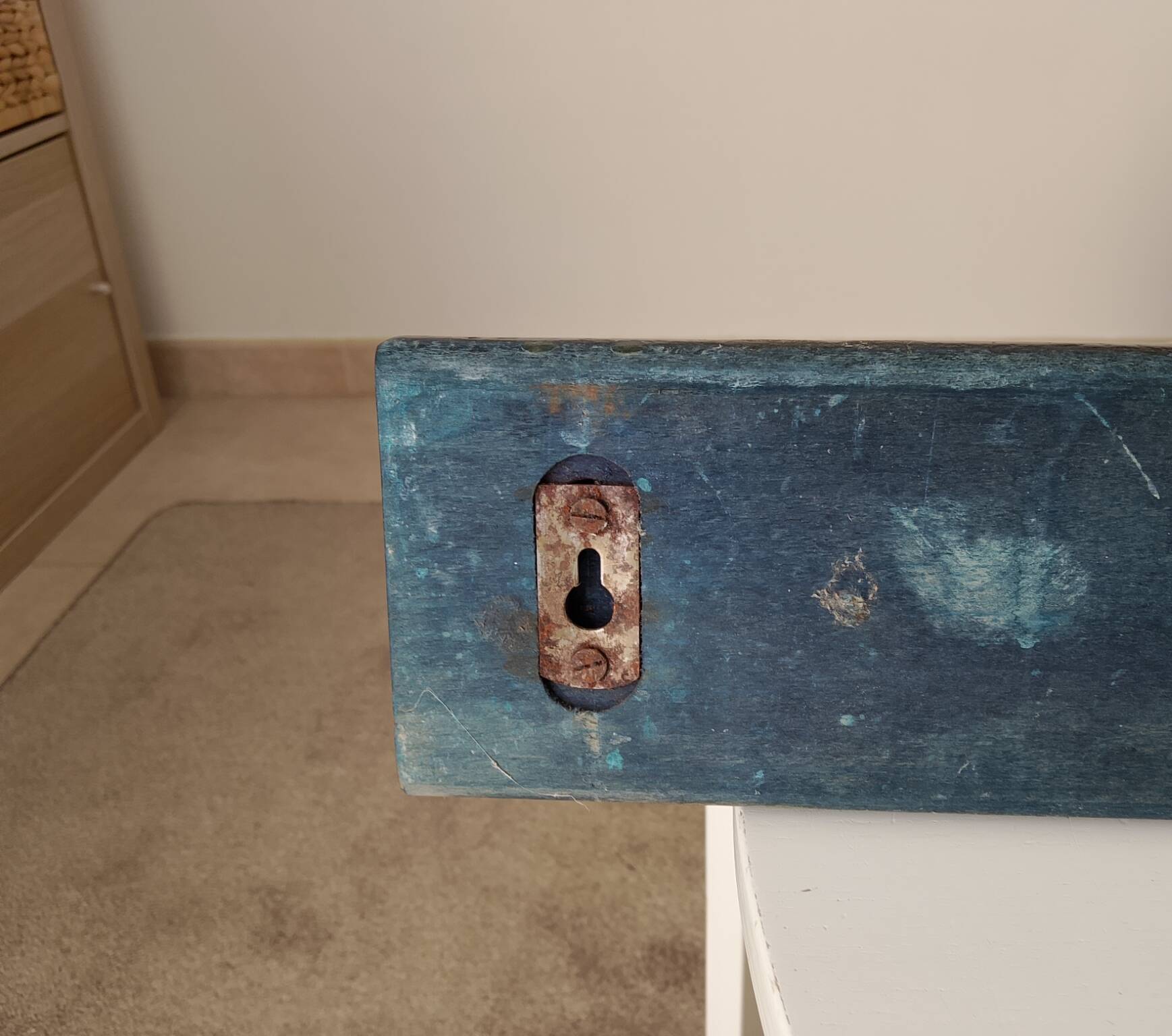 Vintage 1960s wall coat rack