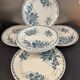 7 deep plates in ironstone "Mûre" Badonviller