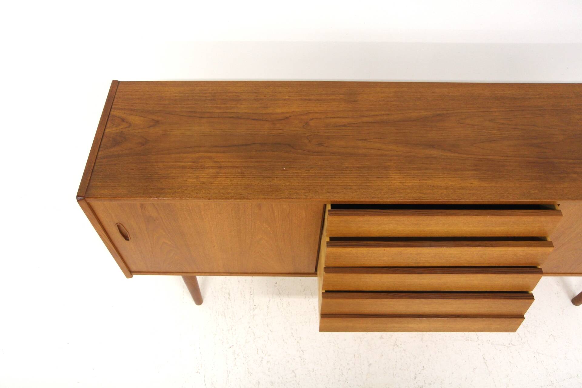 Scandinavian teak sideboard "Trio", Nils Jonsson, Troeds, Sweden, 1960