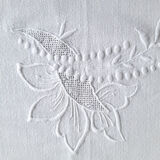 Embroidered tablecloth and 12 towels