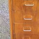 Vintage chest of drawers in walnut compass legs 4 drawers from the 1950s