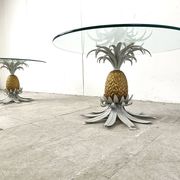 Pair of Hans Kögl pineapple side tables, 1960s